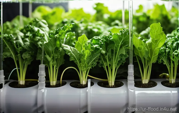 수경재배 기술 혁신 - **Futuristic Vertical Hydroponic Farm with Smart Technology:** An awe-inspiring, high-tech vertical ...