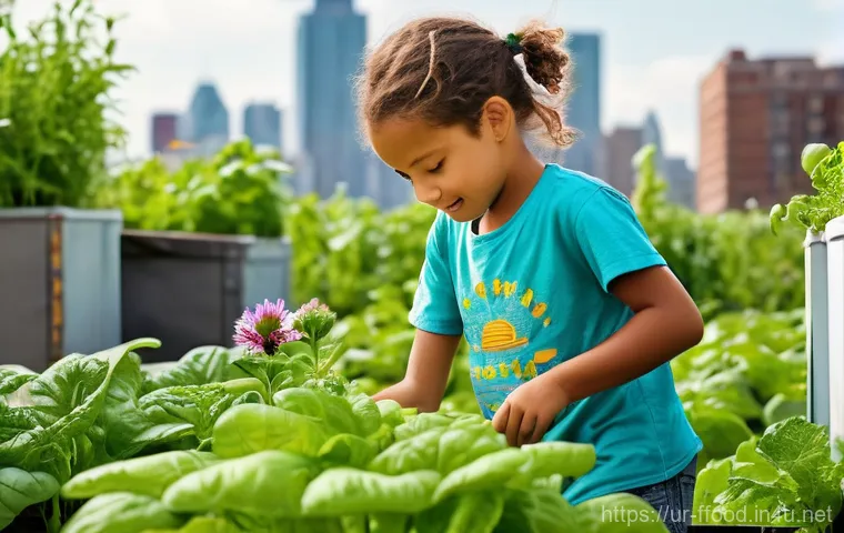 국제적인 식량 생산 동향 - **Modern Sustainable Farming with Advanced Technology**
    A vibrant, sun-drenched agricultural lan...