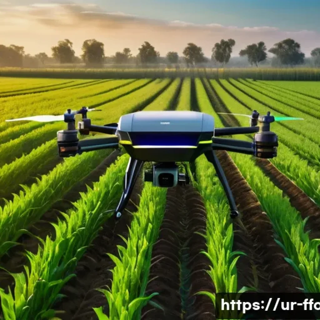 글로벌 식량 생산을 위한 혁신적 접근 - **Prompt:** A futuristic and vibrant smart farm at dawn, where advanced technology meets nature. In ...