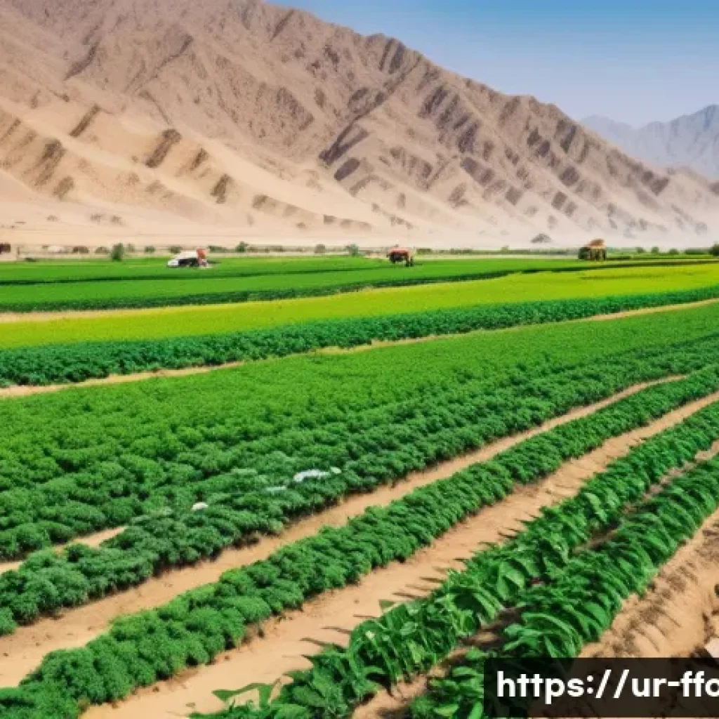 기후 변화로 인한 해충 및 질병 증가 - A detailed agricultural landscape in rural Pakistan during a hot summer day, showing farmers in trad...